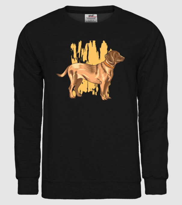 Câine de vânătoare german model negru pe tricou