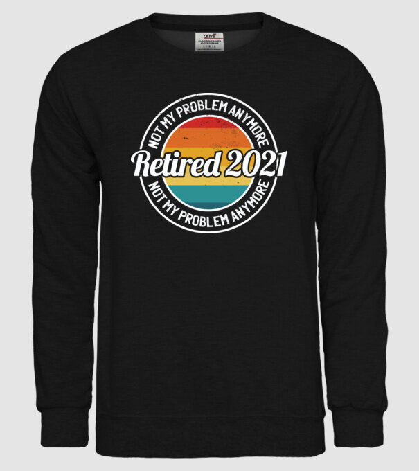 Pensionat 2021 model negru pe tricou