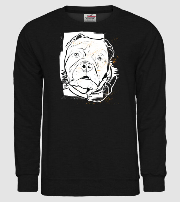 Cap Pitbull model negru pe tricou