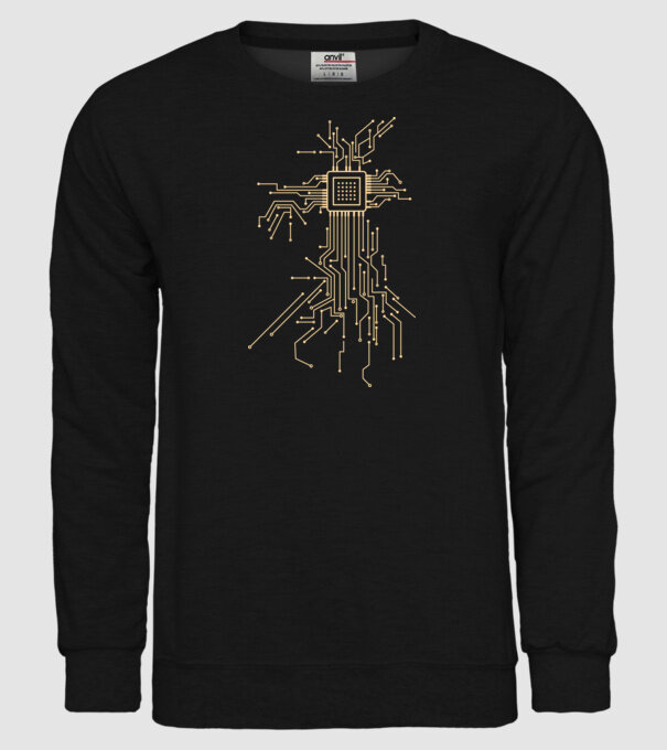 Procesor model negru pe tricou