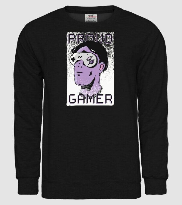 Ochelarii VR Proud Gamer model negru pe tricou