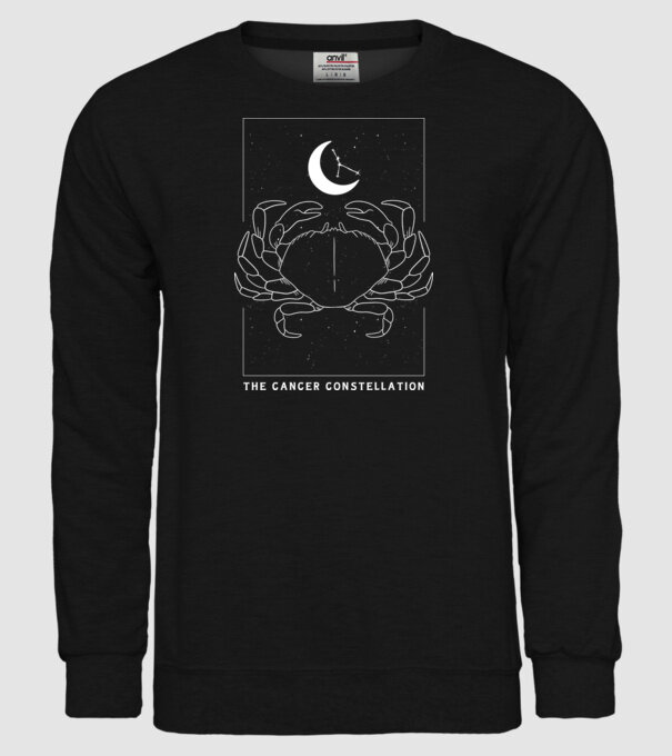 The Cancer Constellation model negru pe tricou
