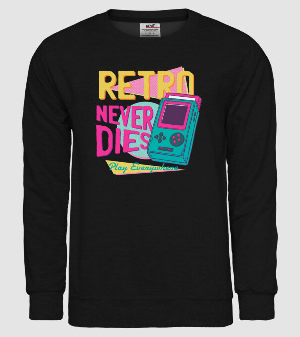 Retro Gameboy model negru pe tricou