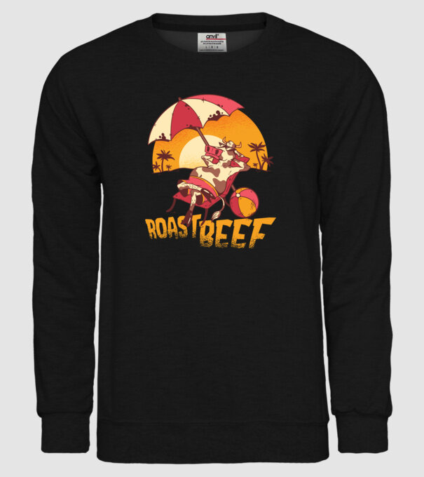 Friptură de vită - Roast Beef model negru pe tricou