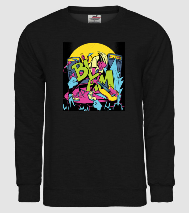 Star rock model negru pe tricou