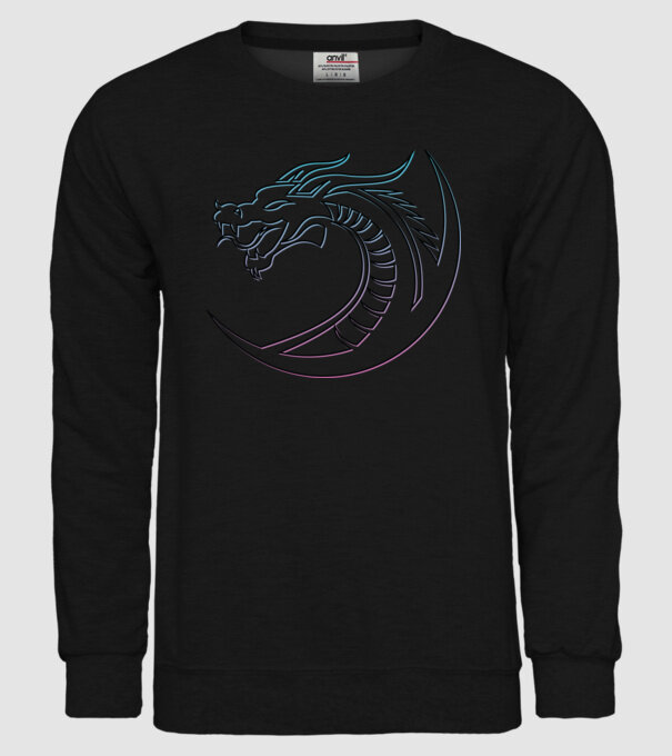Dragon Tribal model negru pe tricou