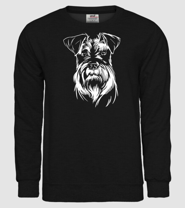 Cap Schnauzer model negru pe tricou