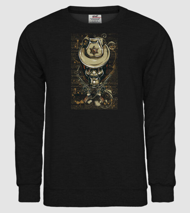 Șerif Maimuță model negru pe tricou