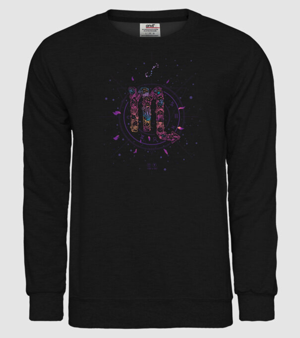 Scorpio Zodiac model negru pe tricou