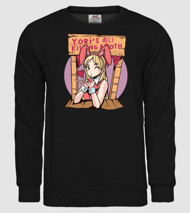Anime îndrăgostit model negru pe tricou