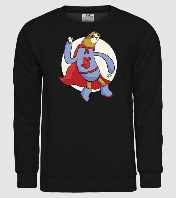 Leneș supererou model negru pe tricou