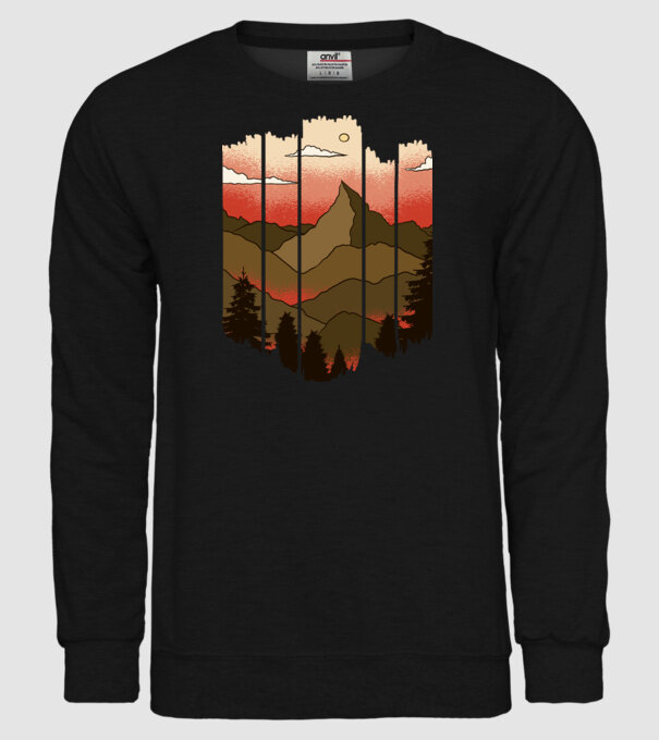 Imagine natură model negru pe tricou