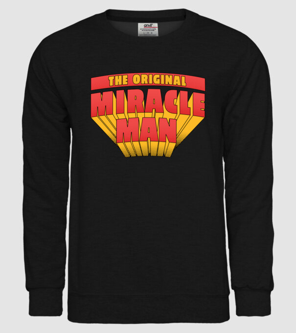 The Original Miracle Man model negru pe tricou