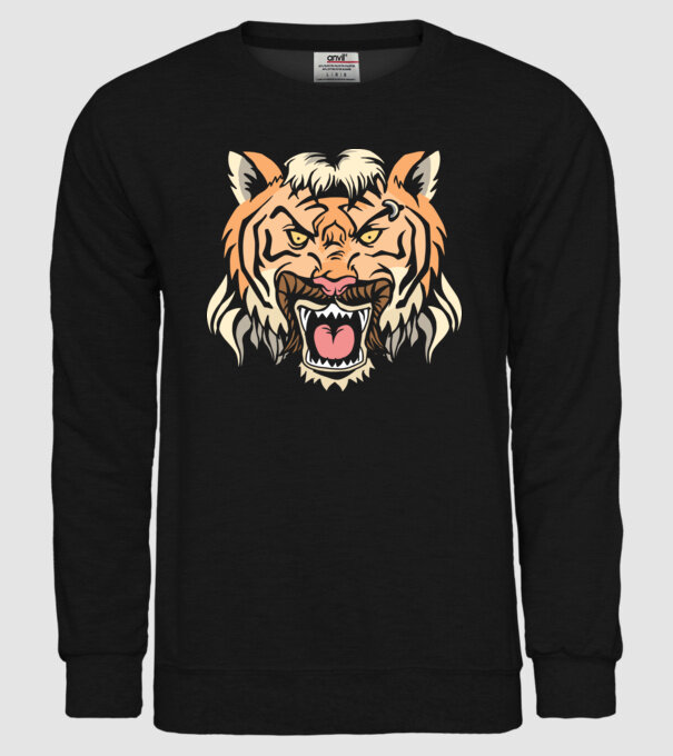 Tiger King Tigru model negru pe tricou