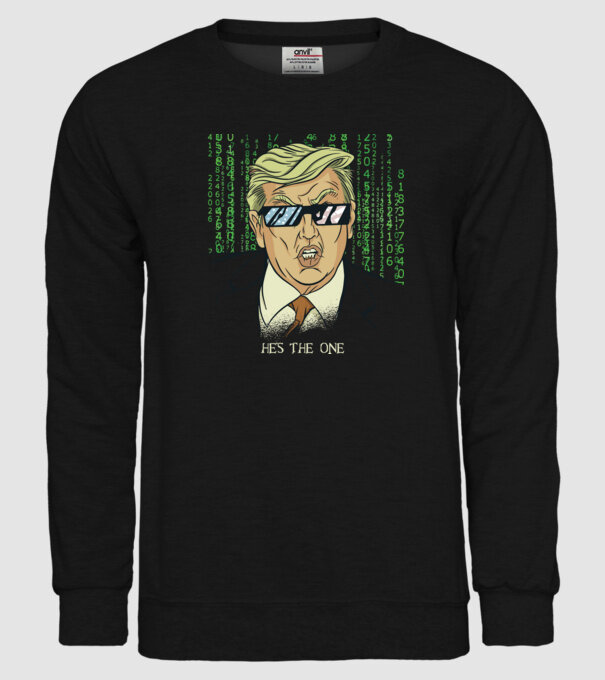 Trump Mátrix model negru pe tricou