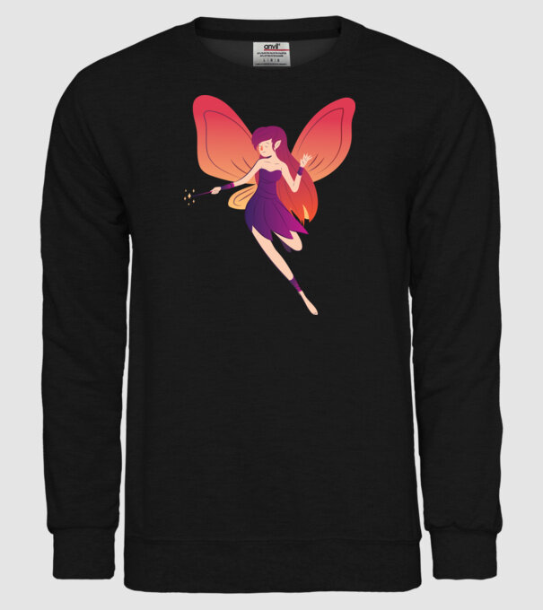 Magia zânelor model negru pe tricou