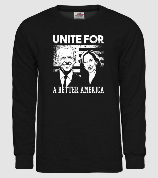 Unite for a better America - Biden Harris model negru pe tricou
