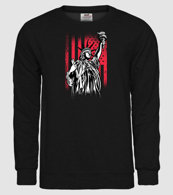 SUA Statuia Libertății model negru pe tricou