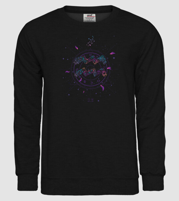 Aquarius Zodiac model negru pe tricou