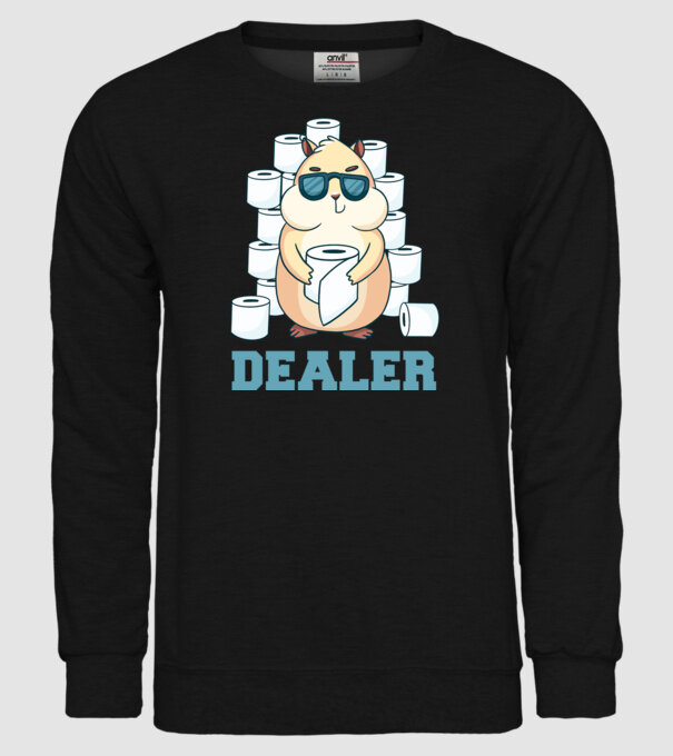Dealer model negru pe tricou