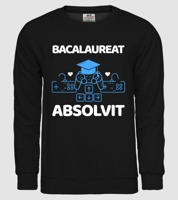 Bacalaureat absolvit model negru pe tricou