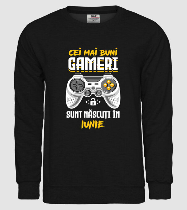 cei mai buni gameri sunt născuți în iunie model negru pe tricou