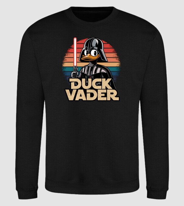 Duck Vader model negru pe tricou