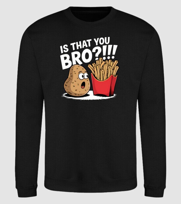 Is that you BRO?!! Negru model negru pe tricou