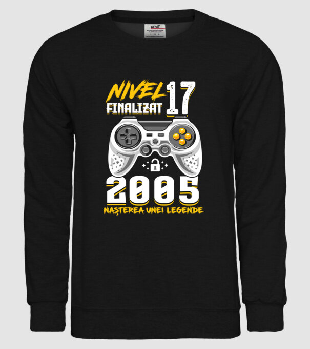 Nivel 17 finalizat. 2005 nașterea unei legende model negru pe tricou