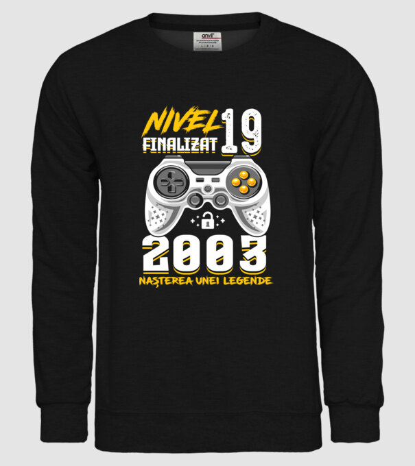 Nivel 19 finalizat. 2003 nașterea unei legende model negru pe tricou