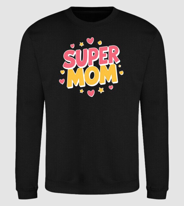 Super Mom Negru model negru pe tricou