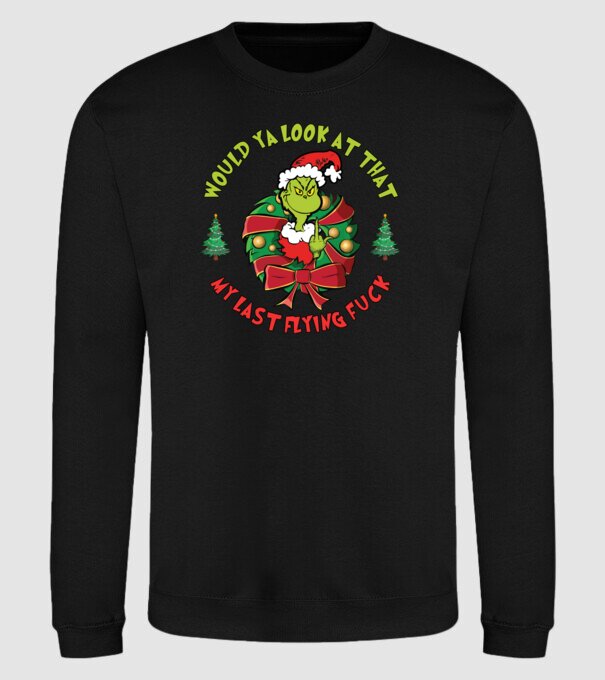 Would ya look at that - Grinch model negru pe tricou