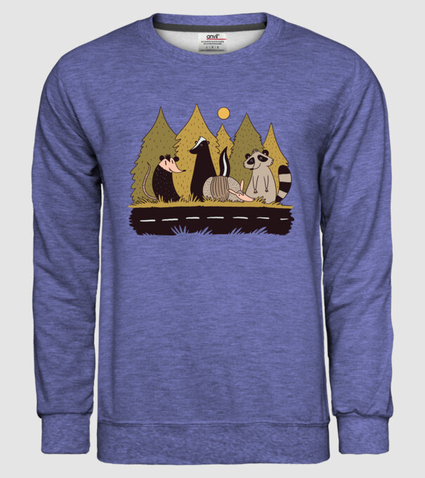 Animals Crossing model albastru jeanși pe tricou