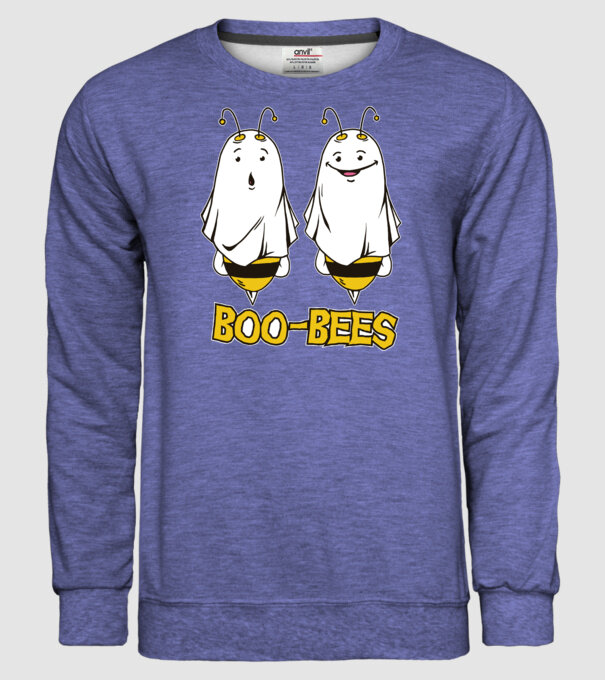 Boo Bees - Albine fantomă Halloween model albastru jeanși pe tricou