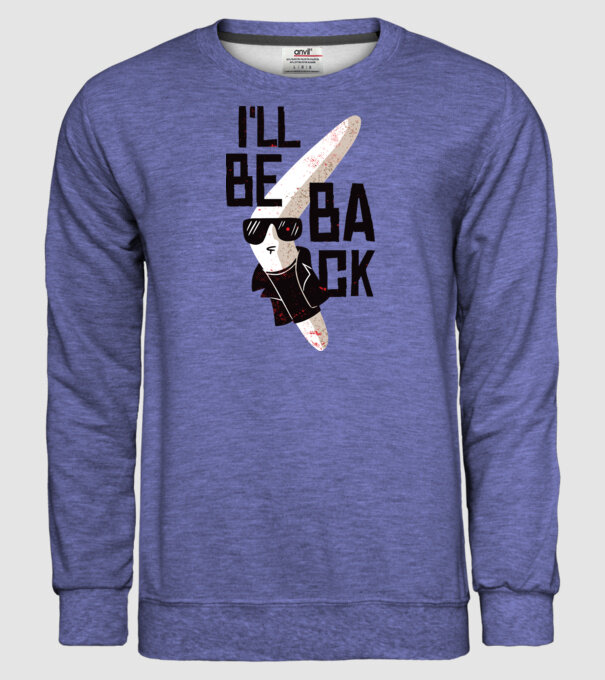 'Boomerang - Mă voi întoarce - I''ll be back' model albastru jeanși pe tricou