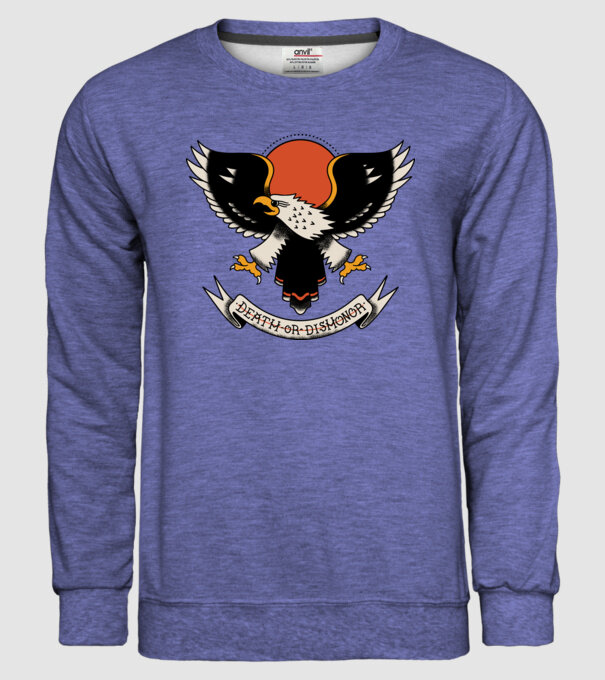 Eagle Tatuaj model albastru jeanși pe tricou