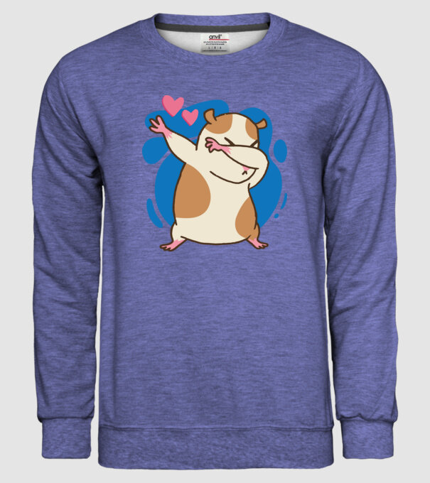 Hamster DAB model albastru jeanși pe tricou