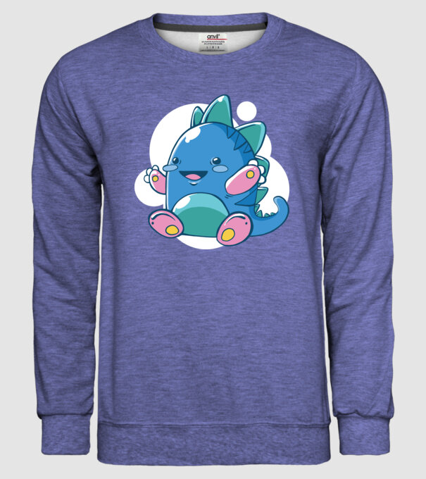Bebe dragon model albastru jeanși pe tricou
