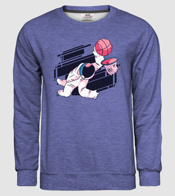 Astronaut Baschetbalist model albastru jeanși pe tricou