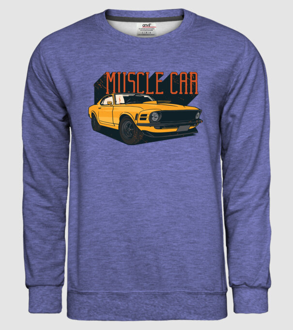 Mașină sport cool model albastru jeanși pe tricou