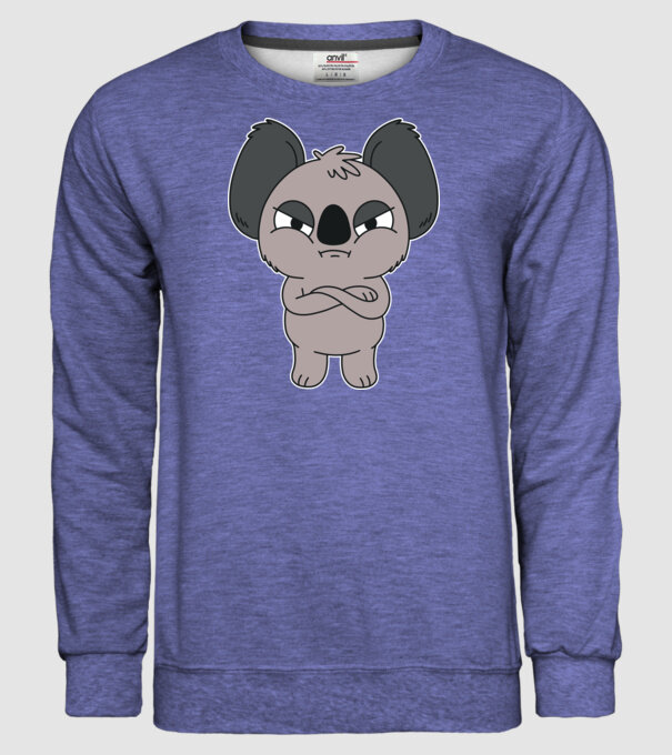 Koala Supărat model albastru jeanși pe tricou