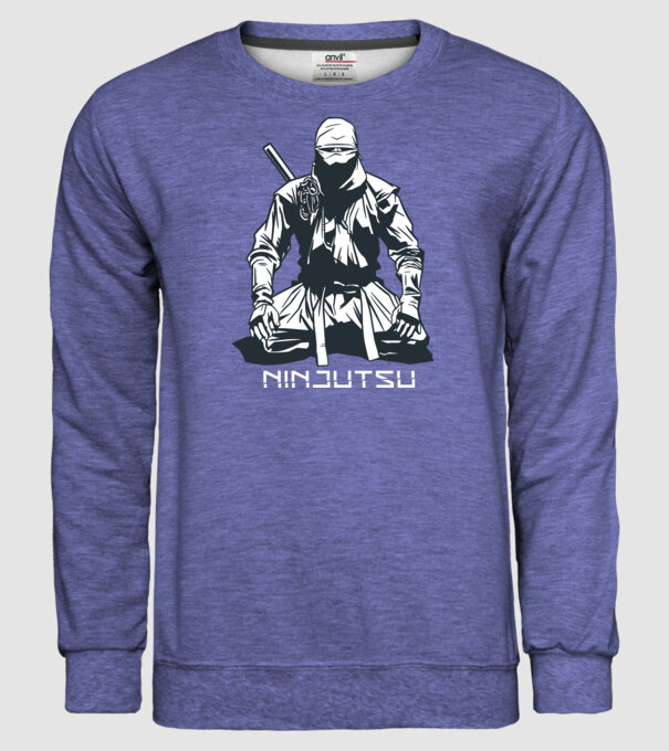 Ninja model albastru jeanși pe tricou