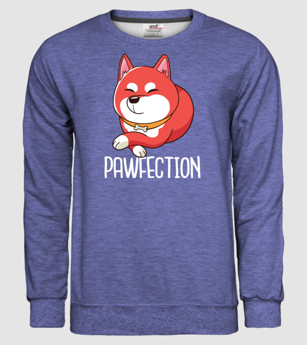 Pawfection Shiba Perfect model albastru jeanși pe tricou