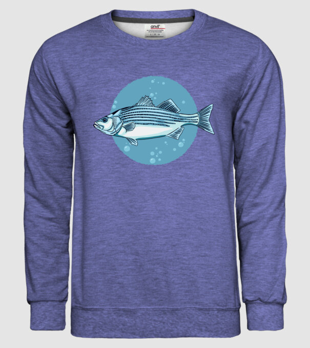 Biban de mare model albastru jeanși pe tricou