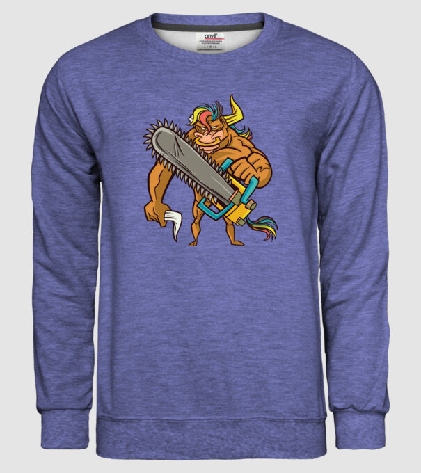 Unicorn Taur model albastru jeanși pe tricou