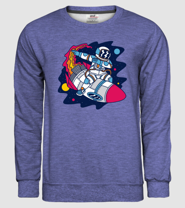 Astronaut DAB model albastru jeanși pe tricou
