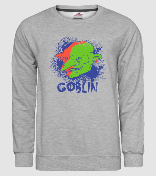 Goblin model gri pe tricou