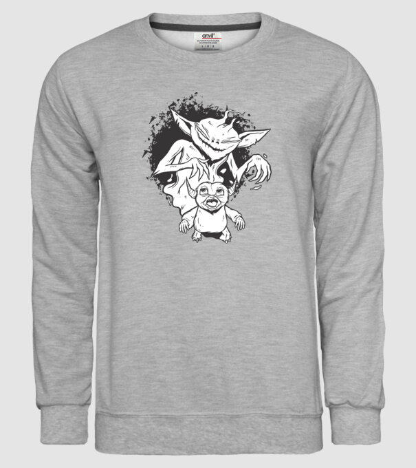 Umbră înfricoșătoare model gri pe tricou
