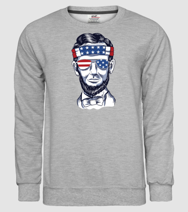 Lincoln USA model gri pe tricou