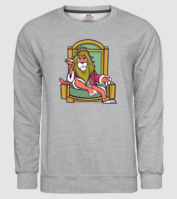 Lion King model gri pe tricou